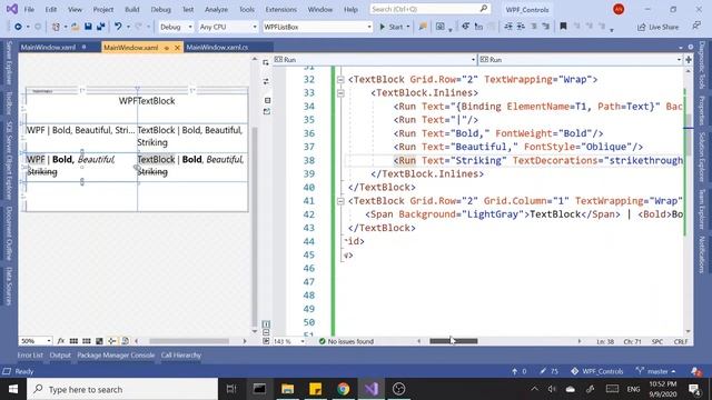 WPF Controls | 20-TextBlock | HD | VS2019 | TextBlock in WPF смотреть онлайн