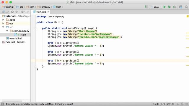42.Java Tutorial - #42 - getBytes() Method смотреть онлайн