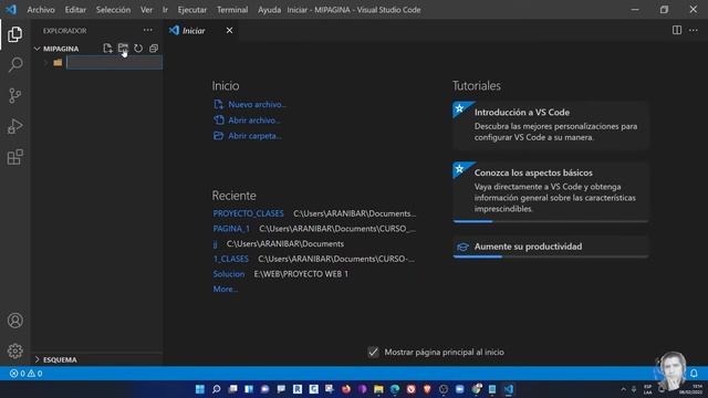 Creación de index.html , estilos.css y carpetas en Visual Estudio Code ? Basic de HTML смотреть онлайн