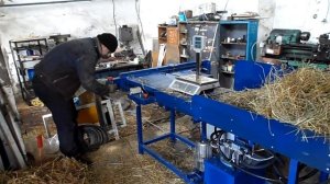 Станок для опрессовки сена и опилок в брикеты (сено)