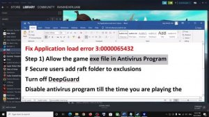 Fix Raft Application Load Error 3:0000065432