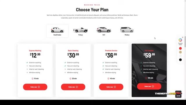 Aqualine - Car Washing Service with Booking System WordPress Theme car repair car spa Yoshida смотреть онлайн