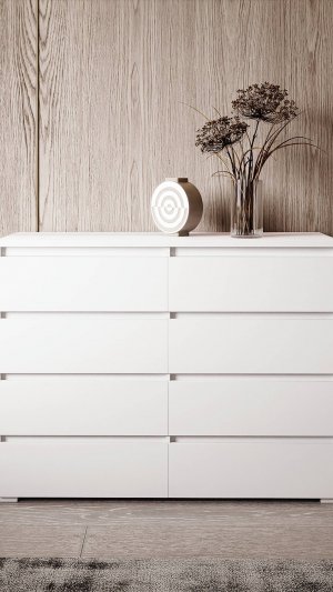 Комод Лион белый