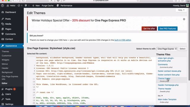 How To Remove The Footer Link From One Page Express Theme смотреть онлайн