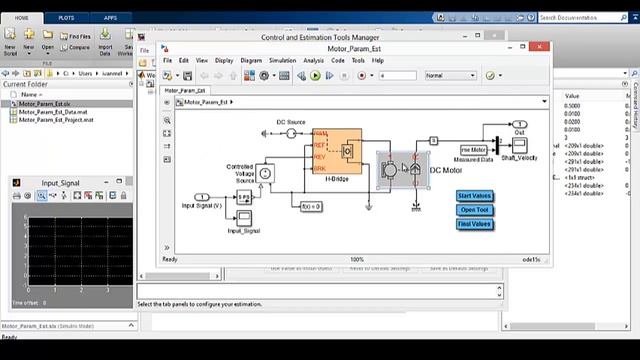 Оценка параметров модели на основе результатов измерений в Simulink
