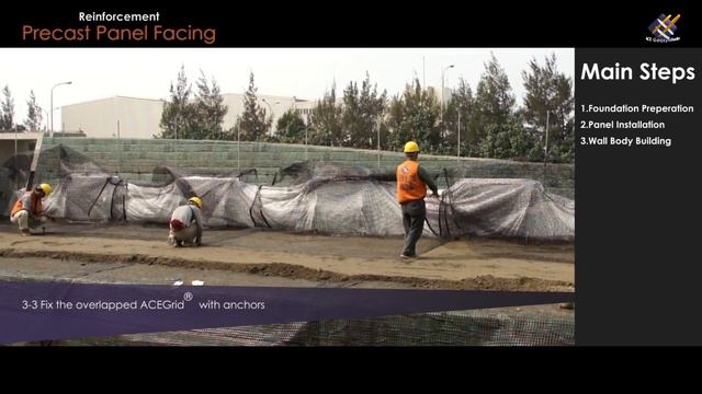 Geosynthetic Application | How "Precast Panel Facing Reinforced Soil Structure" is done? смотреть онлайн