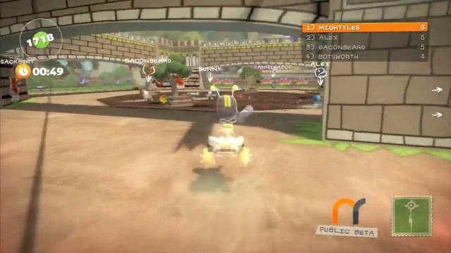 LittleBigPlanet Karting Combat Gameplay Clip (PlayStation 3) смотреть онлайн