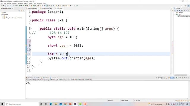 ສອນ Java Ep4. ໂຕປ່ຽນປະເພດ integer (byte, short, int, long) смотреть онлайн