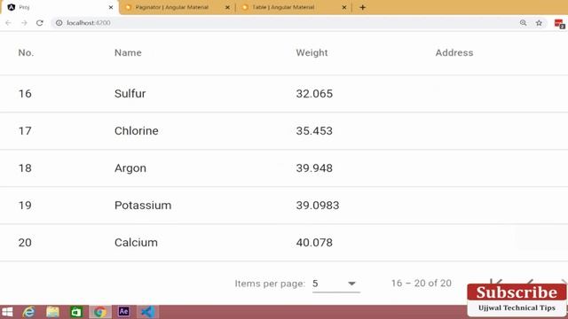 ? Angular Material Data table Pagination | angular pagination example | angular material table #16 смотреть онлайн