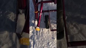 Санки Тимка-6 , как ставить на колёса и обратно на полозья? Все в этом ролике.