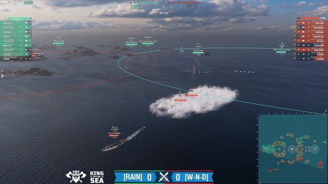 World of Warships - King of the Sea XV - Day 9: Int'l Finals - 3rd Place: W-N-D v RAIN, Game 1 смотреть онлайн
