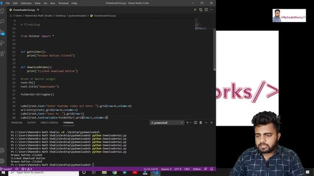 ?YouTube Video Downloader Python | GUI Based Tool | Python Complete Project Tutorial | MyCodeWorks смотреть онлайн