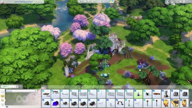 Quick Landscaping Speed Build | Enchanted Forest for the Fantasy Save File! смотреть онлайн