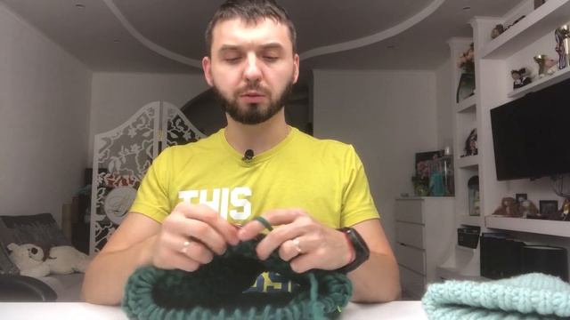 Вязание. Самый простой снуд спицами из перуанской шерсти. МК от Вязайнера!