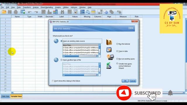 How to open Excel file in SPSS | Import Excel data to spss | step by step procedure |@Cs by sam смотреть онлайн