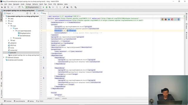 Học lập trình java spring boot framework - Tạo project Spring MVC sử dụng Spring Boot và Intellij смотреть онлайн