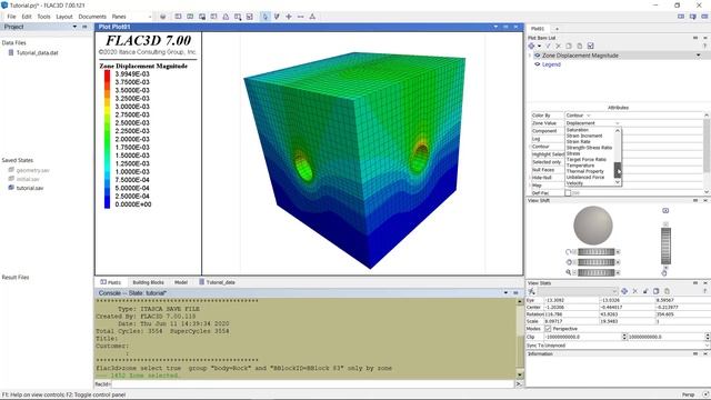 FLAC3D 7 0 Zone Plotting Tutorial смотреть онлайн