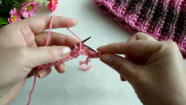 #вязаниеспицами#узорыспицами МК. Польская резинка для шарфа, снуда, шапки . Вяжется спицами .