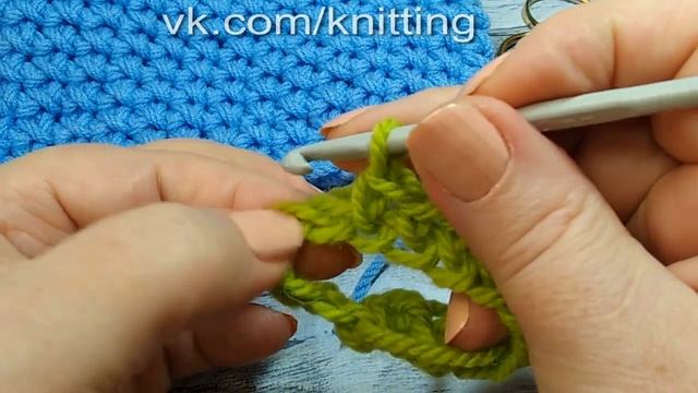 Узор крестики крючком. Круговое вязание. Crochet cross stitch pattern. Circular knitting смотреть онлайн