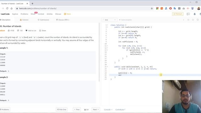 200. Number of Islands [Java] - Leetcode смотреть онлайн