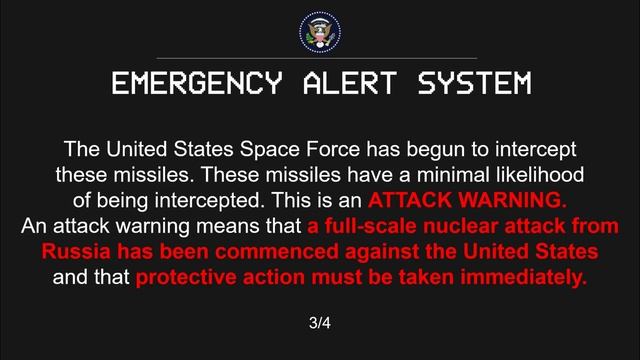 Real-time U.S. EAS Nuclear Attack смотреть онлайн