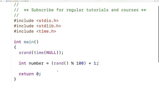 Number Guessing Game | C Programming Example смотреть онлайн