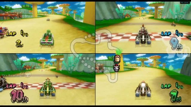 Mario Kart Wii Session 8/24/2020 4 Players смотреть онлайн