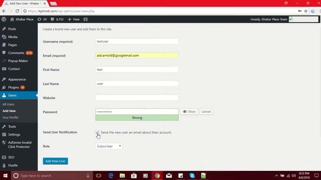 How To Create User In Wordpress website and assign Different roles in Hindi смотреть онлайн