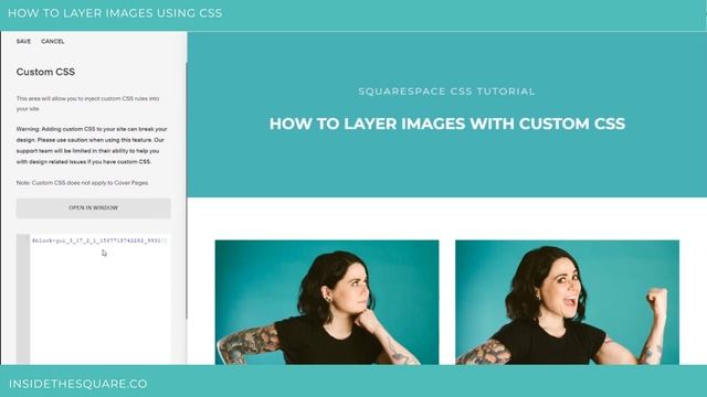 Layer Images using Custom CSS in Squarespace // Squarespace CSS Tutorial смотреть онлайн