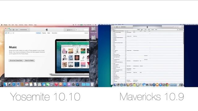 Apple Yosemite vs Mavericks (10.10 vs 10.9) Mac OS X: Visual Comparison смотреть онлайн