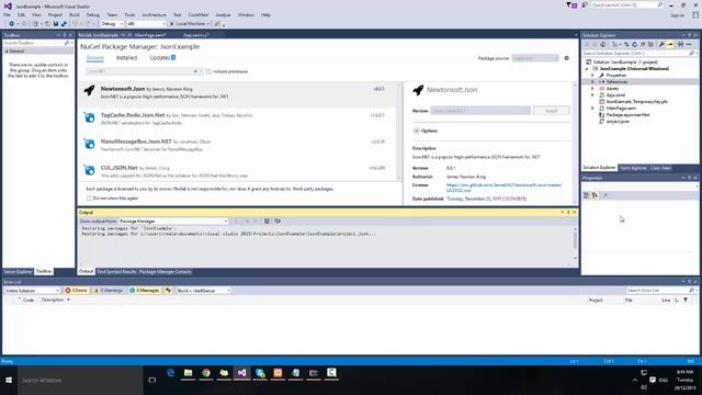 Windows 10 Universal Apps - Json Data with Newtonsoft.Json смотреть онлайн