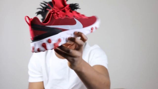 NIKE REACT ELEMENT 55.(GYM RED/WHITE/GRAY) смотреть онлайн