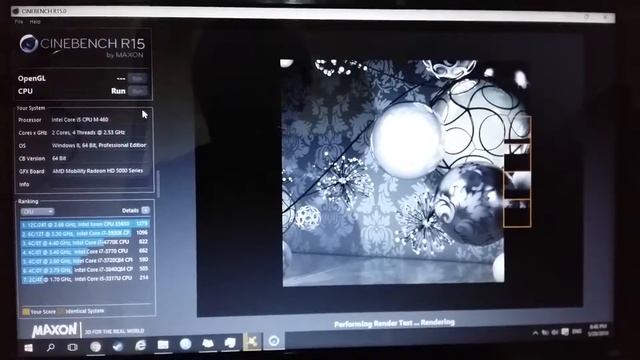 i5 460m Cinebench R15 Benchmark смотреть онлайн