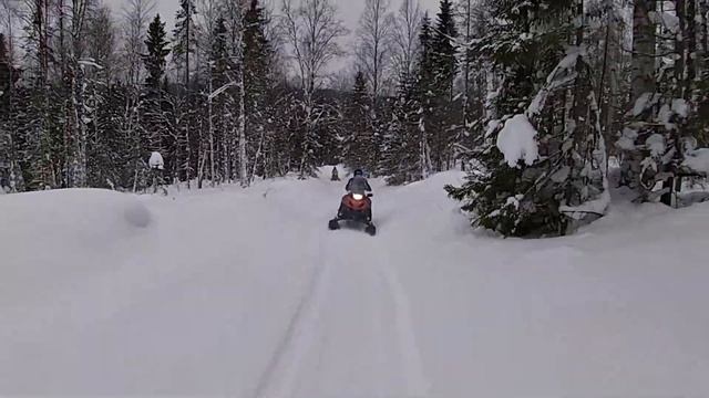 Поездка на снегоходах "Лысьва- Еверзики- Обманка 2 -Лысьва" смотреть онлайн