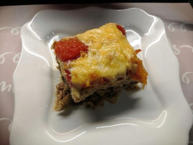 Фарш с шампиньонами и помидорами под сырной корочкой, быстрый ужин когда нет времени готовить смотреть онлайн