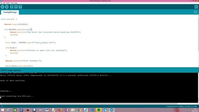 ESP32 Arduino SPIFFS: File upload IDE plugin смотреть онлайн