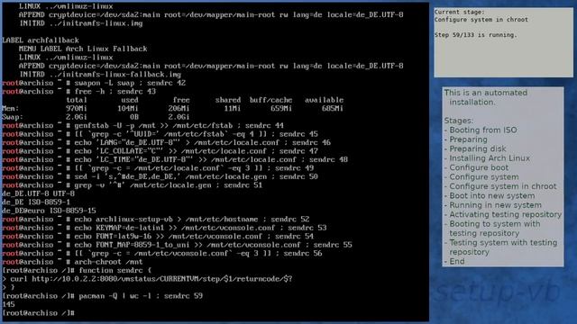 Arch Linux installation recording to kernel 5.16.4-arch1-1 (testing) смотреть онлайн