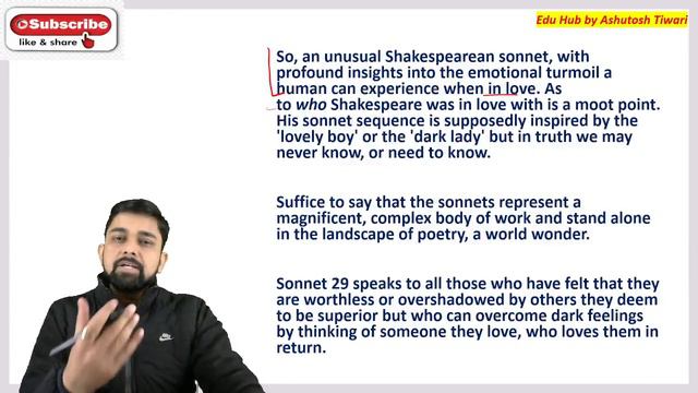 Sonnet-29 William Shakespeare by Ashutosh sir смотреть онлайн