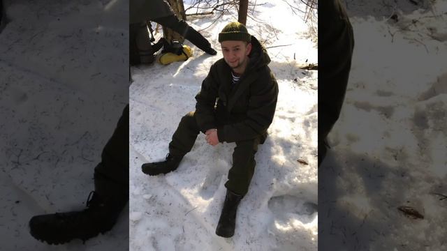 Поход зимой#россия #природа #отдых #поход #зимнийлес #люди