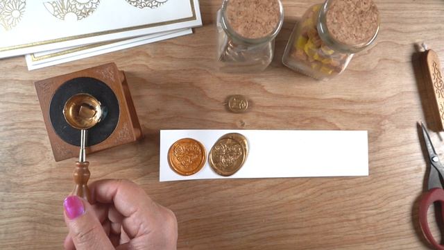Make an elegant wax seal card embellishment смотреть онлайн