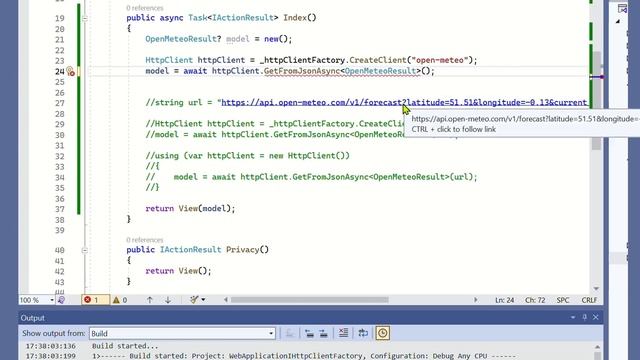 How to use HttpClient correctly in C# .NET via IHttpClientFactory смотреть онлайн