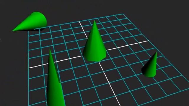 Cone Geometry - threejs demo смотреть онлайн