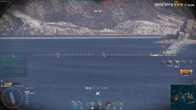 World Of Warships - Molotov cruiser - 7th navigation - Soviet Union - No commentary смотреть онлайн