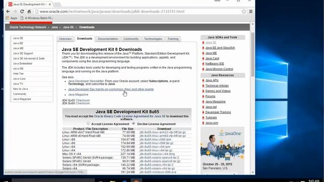 Installing JDK Windows 10 - 02 - Downloading JDK смотреть онлайн