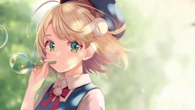 Shigure Ui - Bubble blowing Wallpaper desktop смотреть онлайн