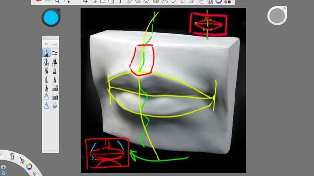Как рисовать губы Давида смотреть онлайн