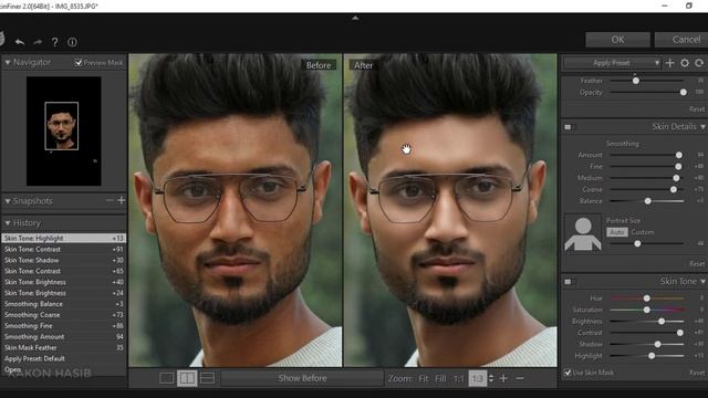 1 Minute in Skin Smoothing|Photoshop skin retouch plugin|Skin Finer смотреть онлайн