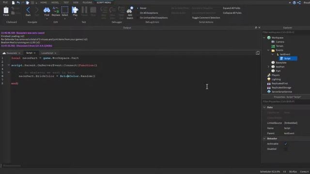 Remote Events Tutorial | ROBLOX Lua & Scripting смотреть онлайн