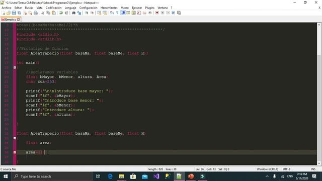 Funciones /Función float con parámetros/Programación en C смотреть онлайн