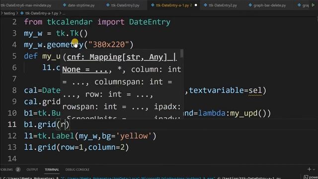 Tkinter Date picker Entry box using DateEntry for user to select read and set the date from calenda смотреть онлайн